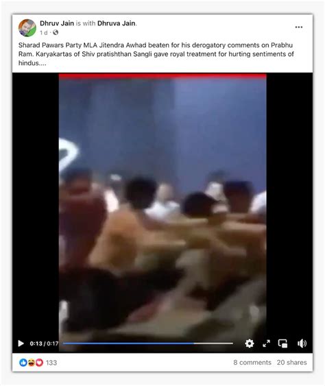 Fact Check This Video Doesnt Show Ncp Leader Attacked By Mob For