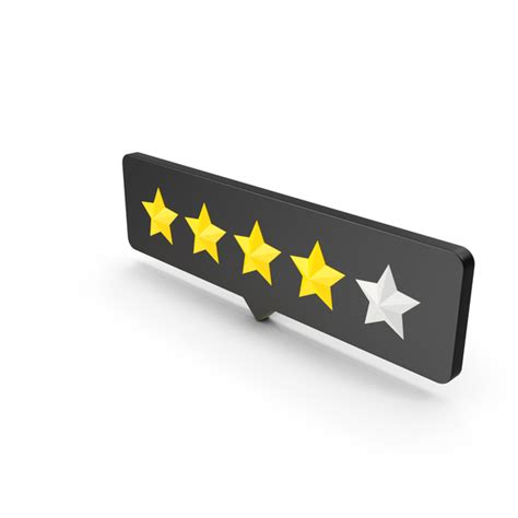 Four Stars Rating PNG Images & PSDs for Download | PixelSquid - S121709889