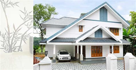 2600 Square Feet 4 Bedroom Sloping Roof Double Floor Home Design And