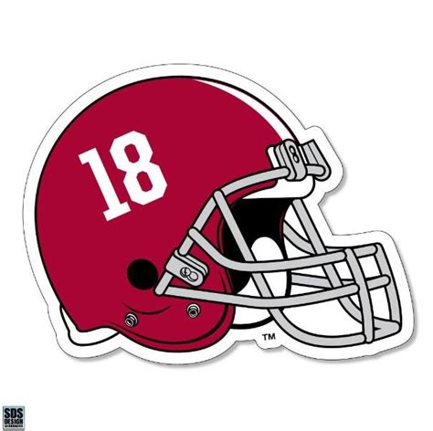 Bama | Alabama 3" #18 Football Helmet Magnet | Alumni Hall