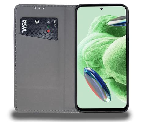 etui zamykane do xiaomi redmi note 12 pro 5g zlote szkło