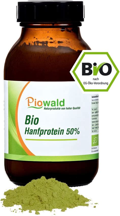 Piowald BIO Hanfprotein 250g im Glas Amazon de Drogerie Körperpflege