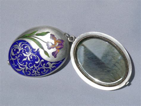 Proantic Pendentif Epoque Art Nouveau Iris Maill Porte Photos