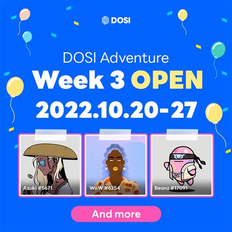 Dosi Official On Twitter Dosi Adventure Week Meet New