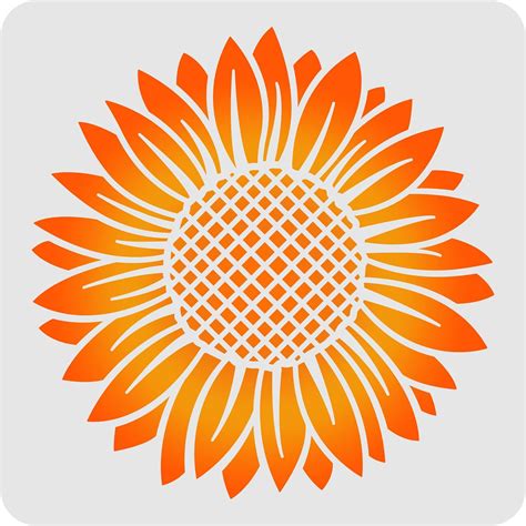 GSS Designs Sunflower Stencil 12x16Inch Sun Flower Stencils For