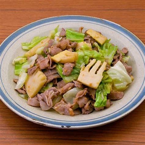 ご飯のおともに！ たけのこと豚肉のにんにく味噌炒めのレシピ動画・作り方 デリッシュキッチン