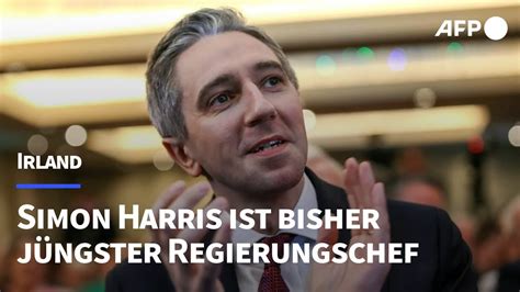 Simon Harris ist Irlands jüngster Regierungschef AFP YouTube