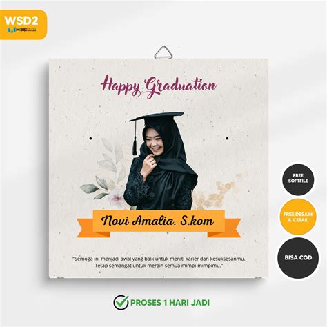 Jual Desain Cetak KADO WISUDA HADIAH WISUDA CUSTOM HADIAH WISUDA