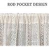 Amazon Amzali Curtain Tiers Lace Valance Window Topper Curtain