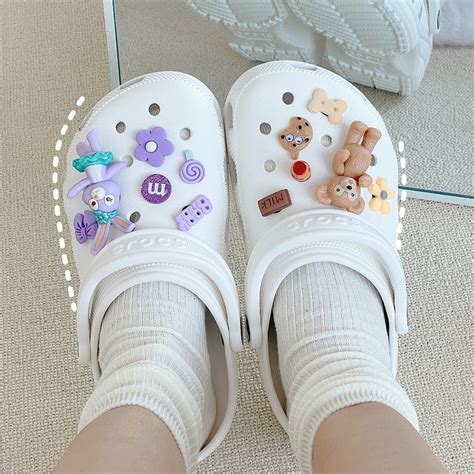 Disney Button Shoes Charm Croc Jibz Button Croc Charm DIY Cute