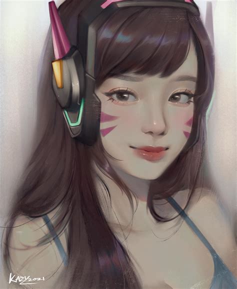 D.Va fan art by me : r/Overwatch