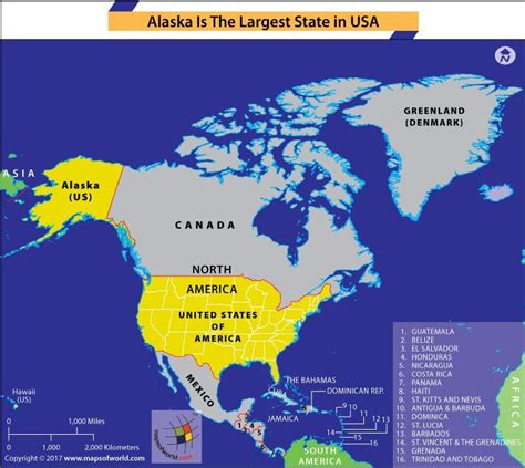 Which is the Largest State in America? | What is the largest state ...