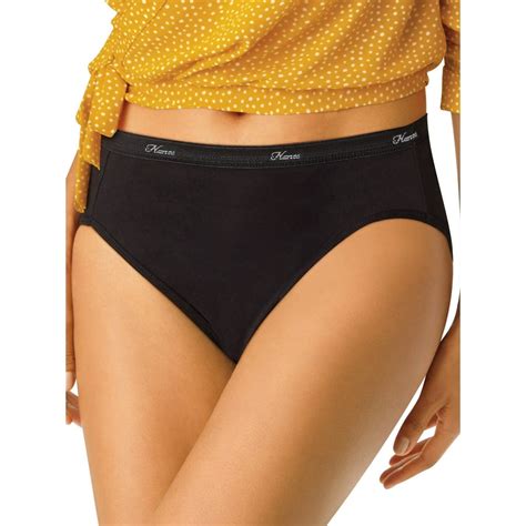 Hanes Hanes Womens Cotton Hi Cut Underwear 6 Pack