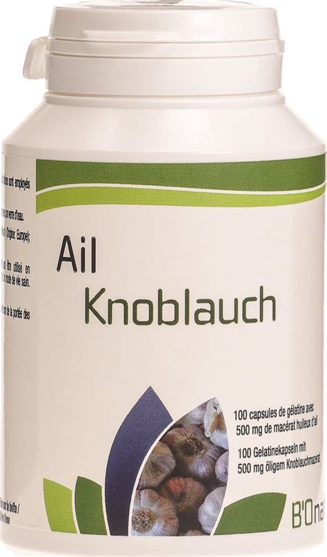 Bionaturis Knoblauch Kapseln 500mg 100 Stück in der Adler Apotheke