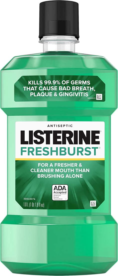 Amazon Listerine Mouthwash Zero Alcohol Germ Killing Less