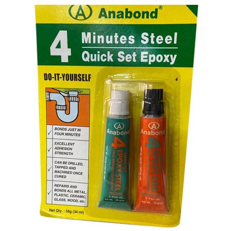 Anabond Anbond Steel Quick Set Epoxy Packaging Size 58g 34ml At Rs