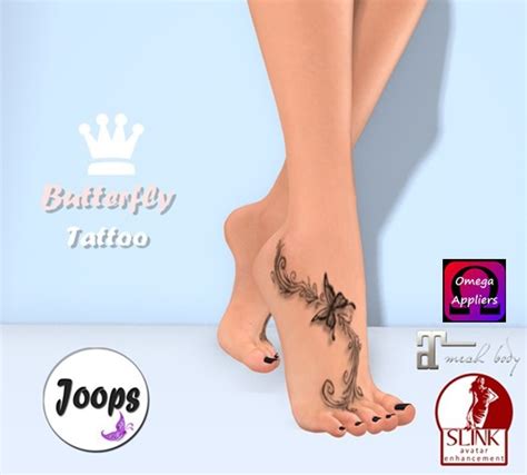 Second Life Marketplace Joops ~ Butterfly Tattoo ~ Updated