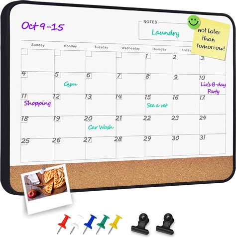 Aitakatta Monthly Calendar Dry Erase Whiteboard 17 X13 Magnetic