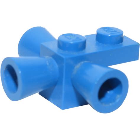 Lego Blue Brick X With Positioning Rockets Brick Owl