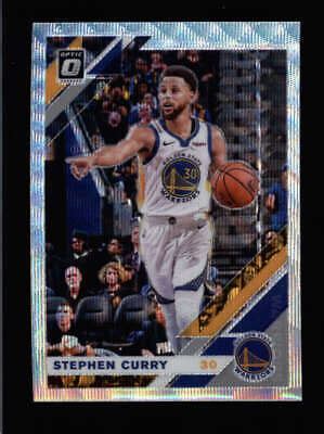 Stephen Curry Donruss Optic Fanatics Silver Wave Prizm