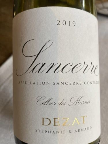 Domaine Arnaud Et St Phanie Dezat Cellier Des Marnes Sancerre Vivino