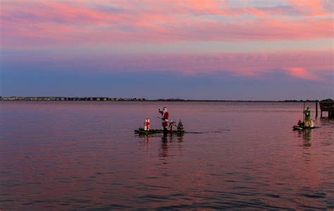 Manteo NC Lighthouse Dock Area Christmas Time Printable Art. Lights and ...