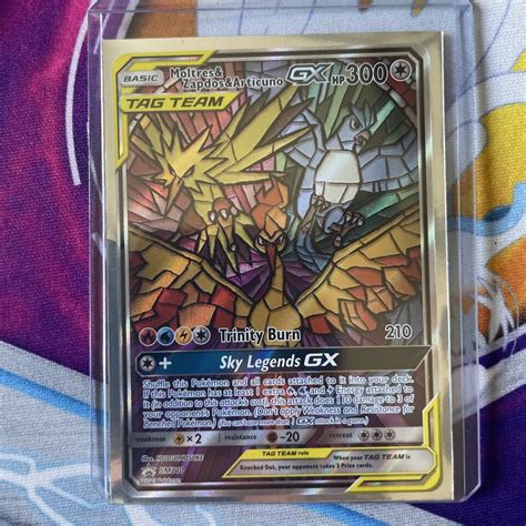 Moltres Zapdos Articuno Gx Tag Team Black Star Promo Sm Hidden Fates