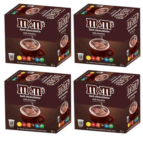 M M Milk Chocolate Flavored Hot Cocoa Single Serve Cups For Keurig 72 Count Walmart