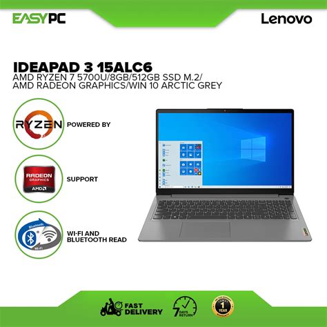 Lenovo IdeaPad 3 15ALC6 82KU003CPH AMD Ryzen 7 5700U 8GB 512GB SSD M 2