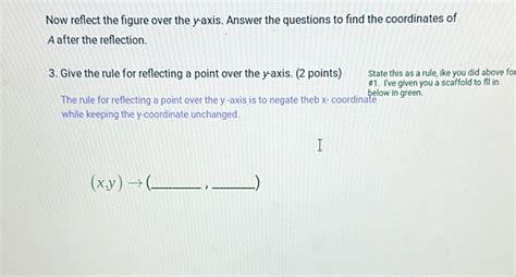 Solved Now Reflect The Figure Over The Y Axis Answer The Questions To