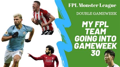 Fpl Double Gameweek 30 1920 Team Fantasy Premier League Team