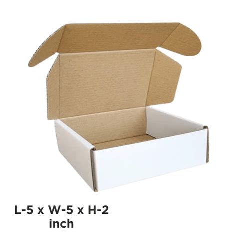 Box Brother Ply White Flap Corrugated Packaging Box Size X X