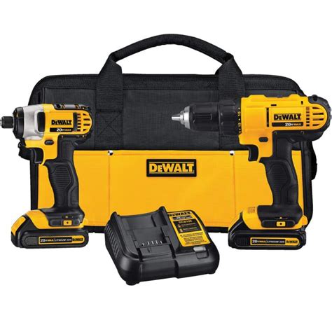 Dewalt V Max Lithium Ion Cordless Drill Driver Impact Driver Combo