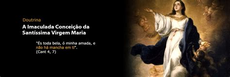 A Imaculada Conceição da Santíssima Virgem Maria O Fiel Católico