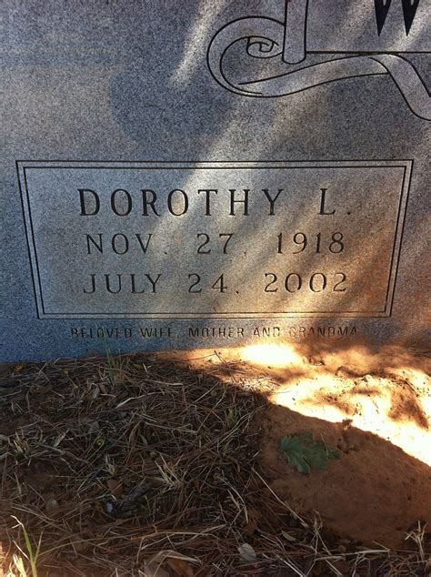 Dorothy Lucille Thornton Womack 1918 2002 Find A Grave Memorial