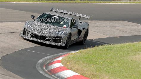 Chevy Corvette Zora Spied C Hybrid Flagship Rips Around The