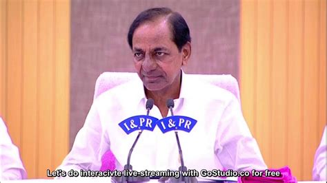 Cm Kcr Press Meet Today Youtube