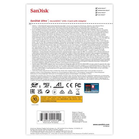 Sandisk Ultra Micro Sd Kort Minneskort