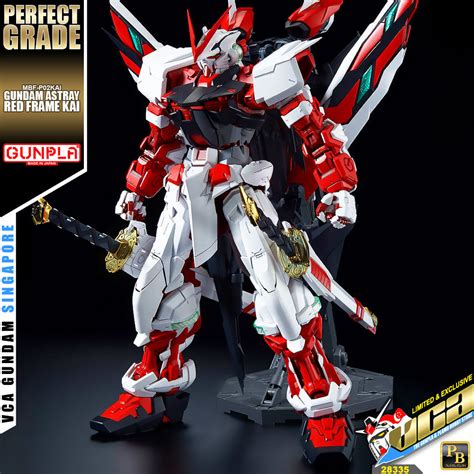 Bandai Gunpla Perfect Grade 1/60 PG MBF-P02KAI Gundam Astray Red Frame ...