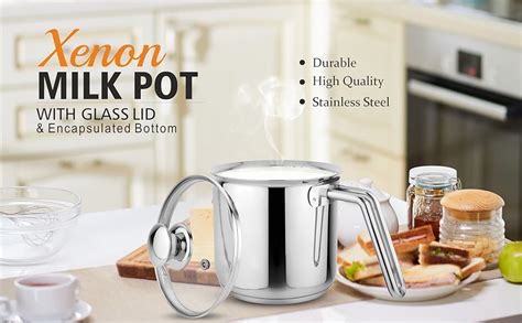 Buy Prabha Heavy Gauge Stainless Steel Milk Pot Milk Boiler