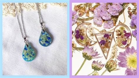 Where To Buy Dried Flower Resin Jewelry