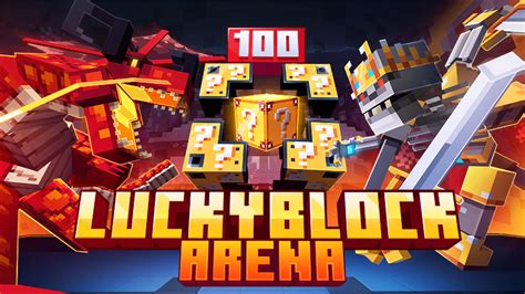 Lucky Block Arena By Mythicus Minecraft Marketplace Map Minecraft