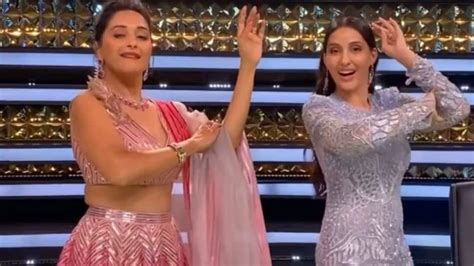 Nora Fatehi and Madhuri Dixit’s epic dance face-off on Dilbar song goes ...