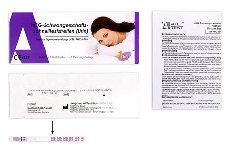 Alltest Hcg Schwangerschaftstest Teststreifen St Shop Apotheke