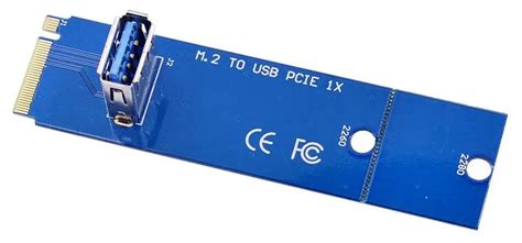 Переходник M.2 USB M.2 NGFF в PCI-E X16 USB3.0 Адаптер Riser для ...