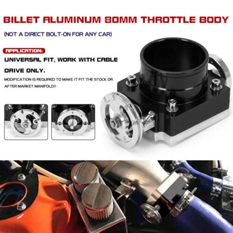 Mm High Flow Alloy Aluminum Universal Cnc Billet Intake Throttle Body