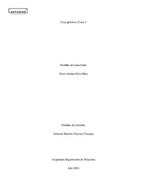 Caso Practico N A Enunciado Caso Pr Ctico Nombre Del Estudiante
