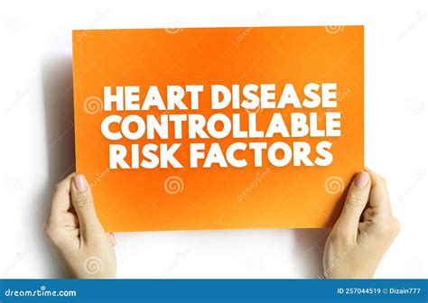 Heart Disease Controllable Risk Factors Text Concept For Presentations