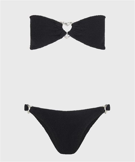 NICOLE BIKINI BLACK SILVER Bollicine