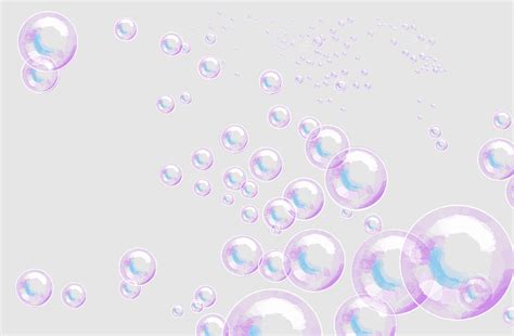 Soap Bubbles Bubble Bubbles Water Bubbles Pink Ribbon Lavender